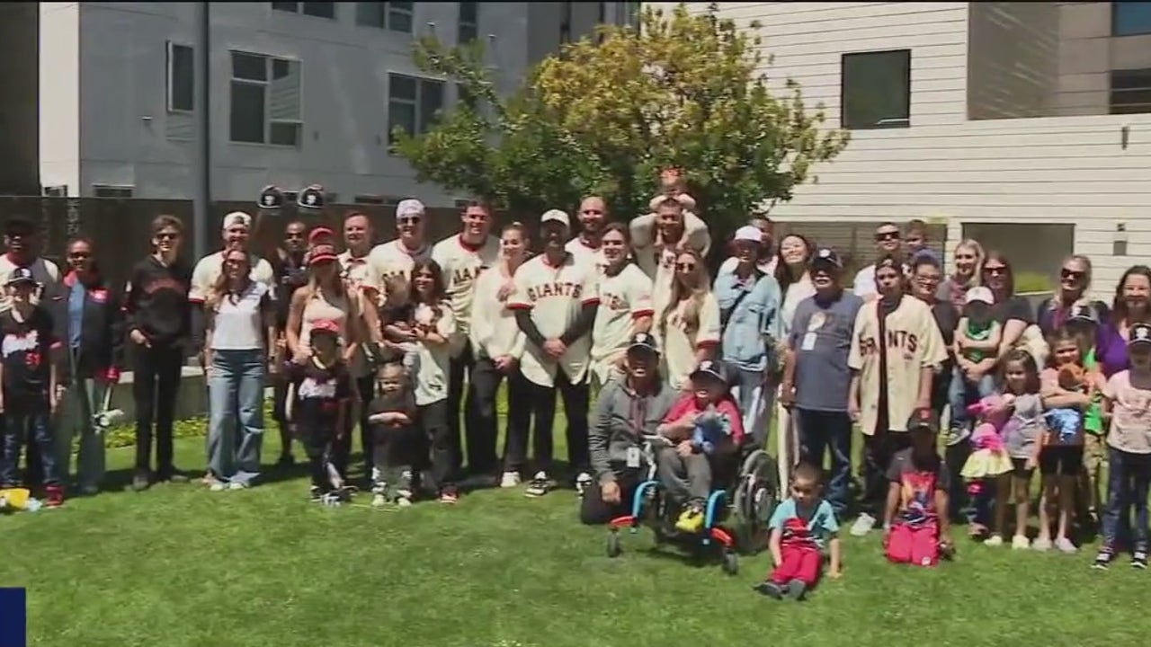 Spreading smiles: SF Giants play ball with UCSF pediatric patients