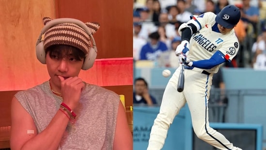 Kim Taehyung is all ready to make his baseball debut with the LA Dodgers