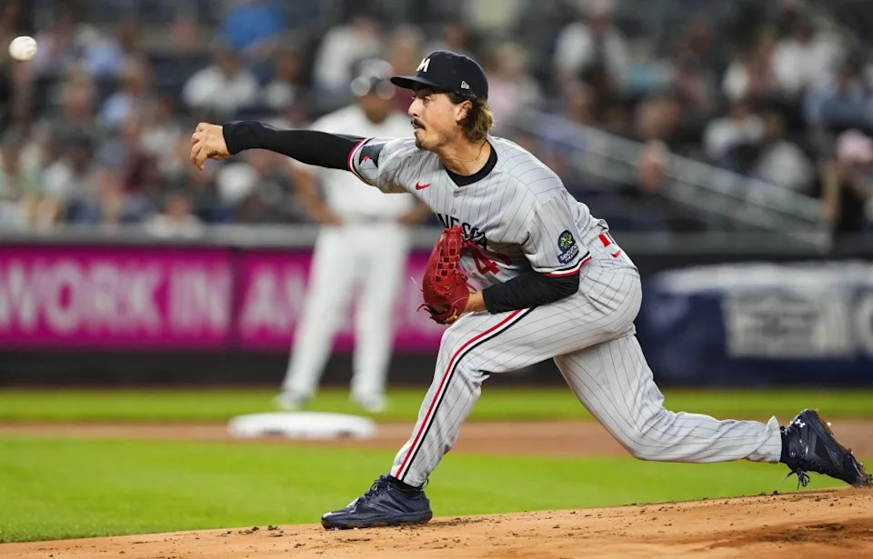 Minnesota starter Joe Ryan, who pitched into the seventh inning, held the Yankees to one run. AP