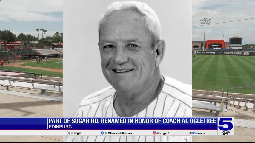 Section of Sugar Road renamed after legendary UTRGV baseball coach