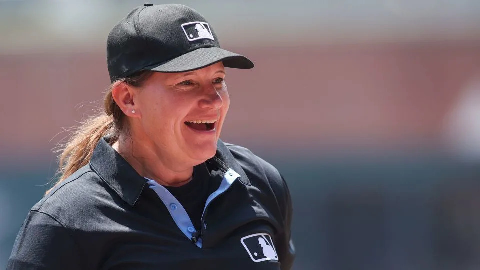 Pawol participates in pregame activities Saturday at Truist Park in Atlanta. - Brett Davis/Getty Images