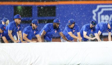 Braves at Mets rain delay updates