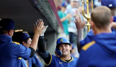 Cole Young hits monster home run for the Mariners, one of longest in stadium history