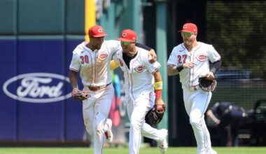 Will Benson homers as Reds even series against Braves with a 3-2 win