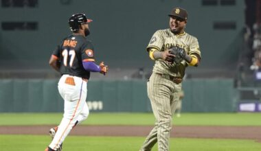 MLB playoff hopes fade in loss to Padres – NBC Sports Bay Area & California