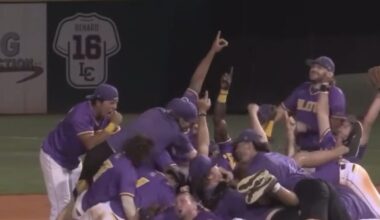 A college baseball team won every game. For a whole year.