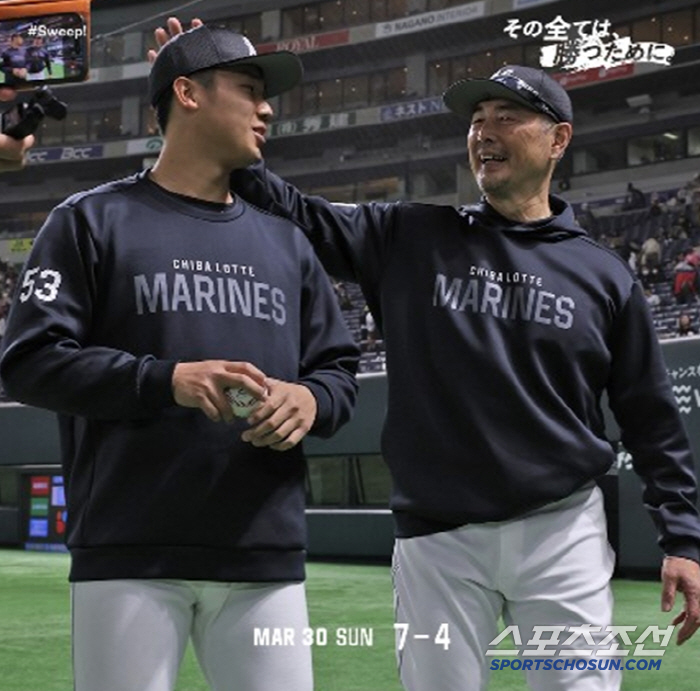 I swept the opening three games in a row...Chiba Lotte Team, which has left Sasaki with a batting average of 0.205 (Min Chang-ki