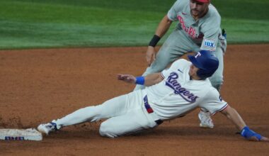 Philadelphia Phillies cash in, Rangers squander during loss