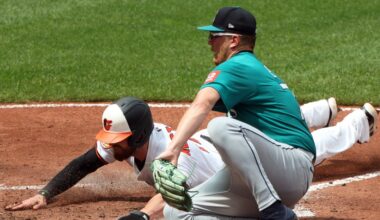Mariners delayed by rain again in Baltimore, lose 2-5 to drop series