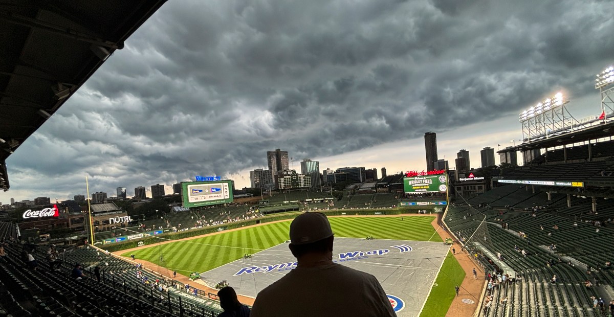 Brewers 7, Cubs 0: A flood of runs, and then a flood of rain