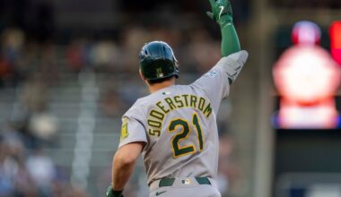 Langeliers’ Late Blast Lifts A’s Over Twins