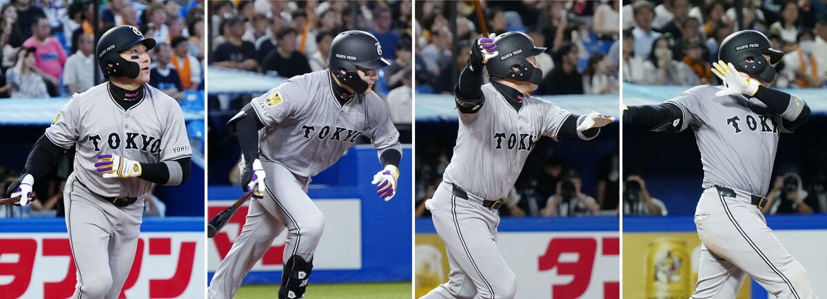 Maru hits for cycle as Giants demolish Swallows