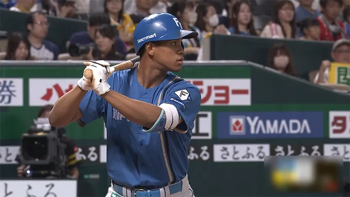 Hokkaido Nippon-Ham Fighters player Chusei Mannami © Pacific League TV