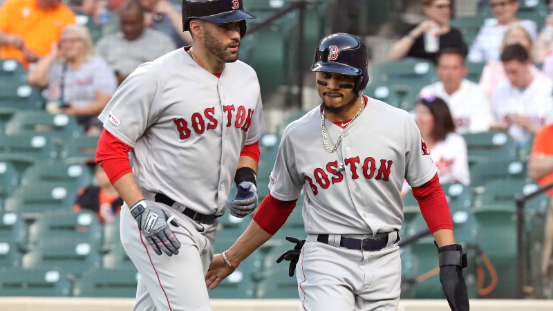 Ex-Red Sox Star JD Martinez Helps Dodgers' Mookie Betts Shine