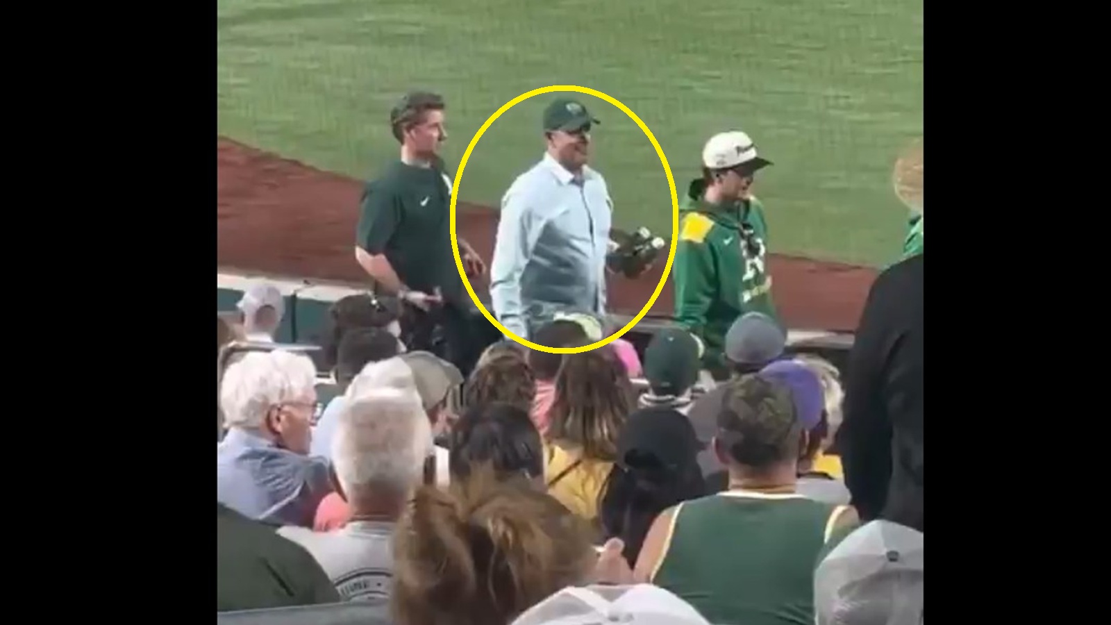 Video shows John Fisher getting cursed at in Sutter Health Park