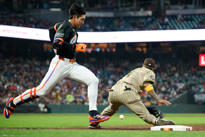 Lee Jung-hoo's luck of 109km is a hit and 169km is caught! 2G consecutive infield hits 0.256SF has lost four consecutive games