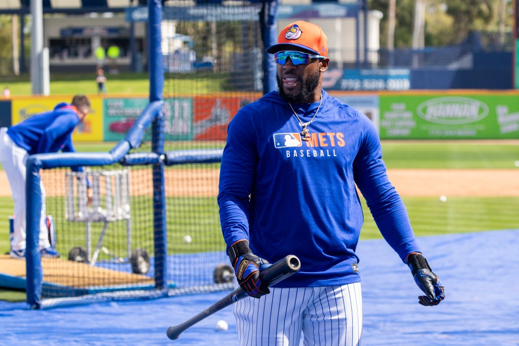 Starling Marte is pictured during the Mets' spring training session on Feb. 28.