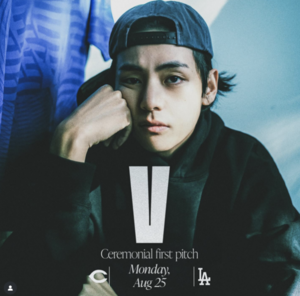 BTS’ V to throw first pitch at Dodger Stadium