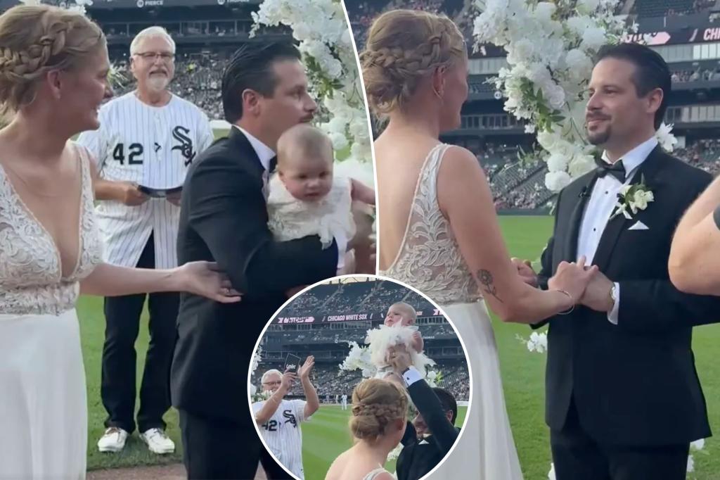 White Sox game features 60-second wedding ceremony