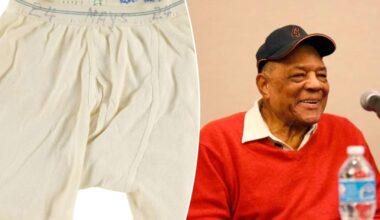 You can now get MLB legend Willie Mays' signed underwear at auction