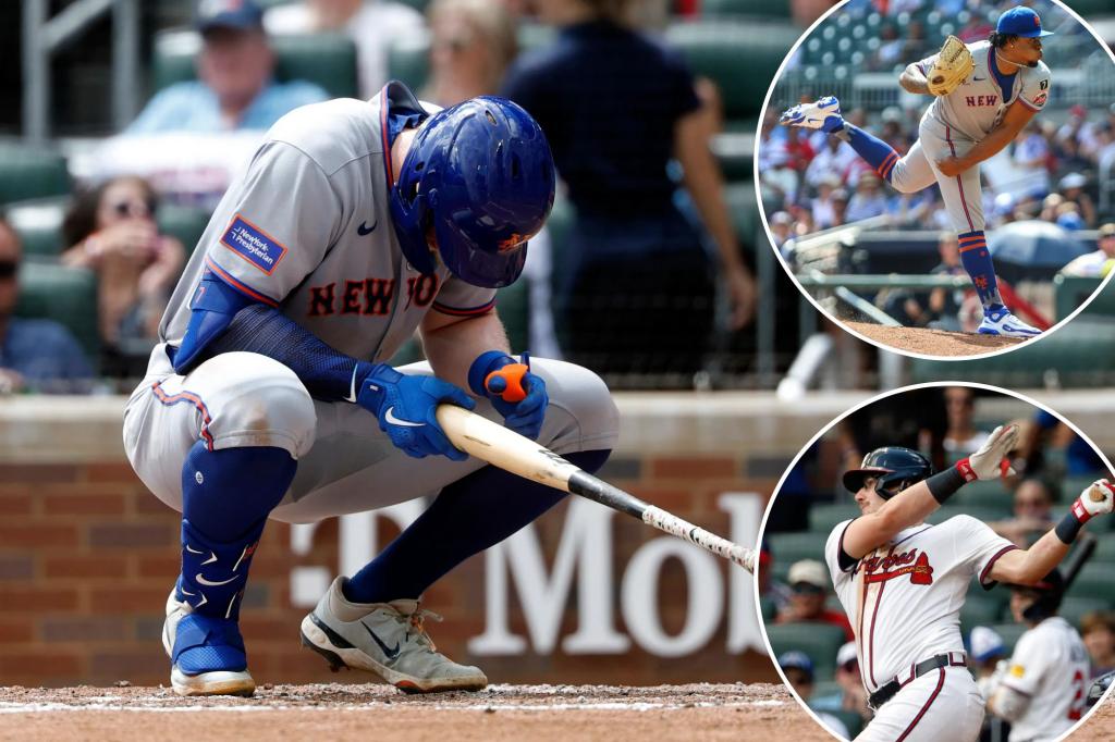 Mets blow two-run lead as offense sputters in loss vs. Braves