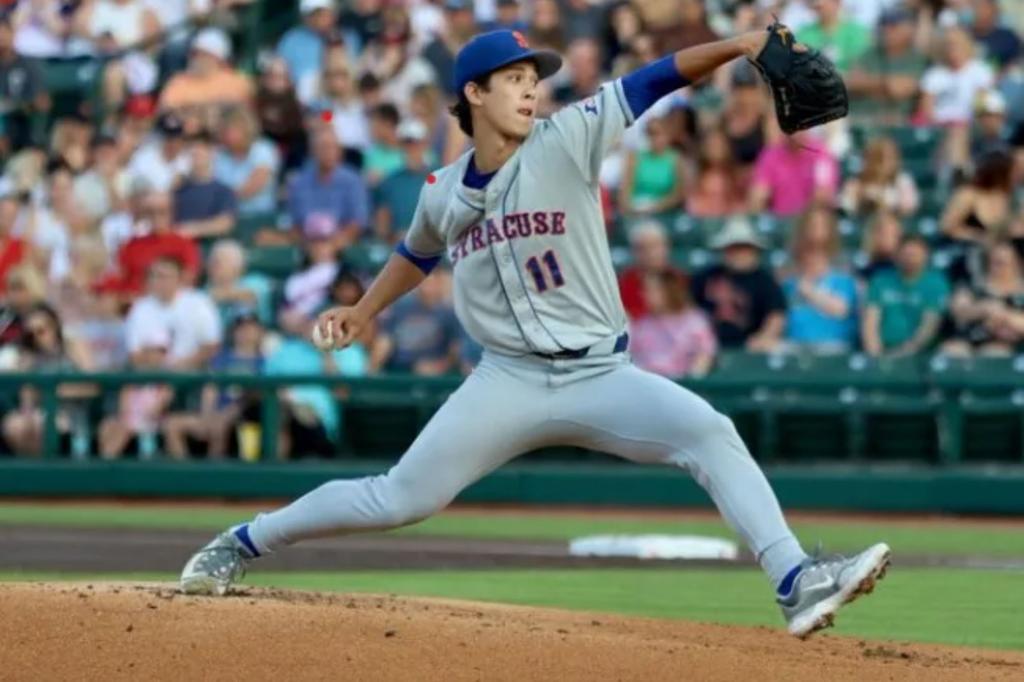 Mets pitching prospect Jonah Tong shines in Triple-A debut