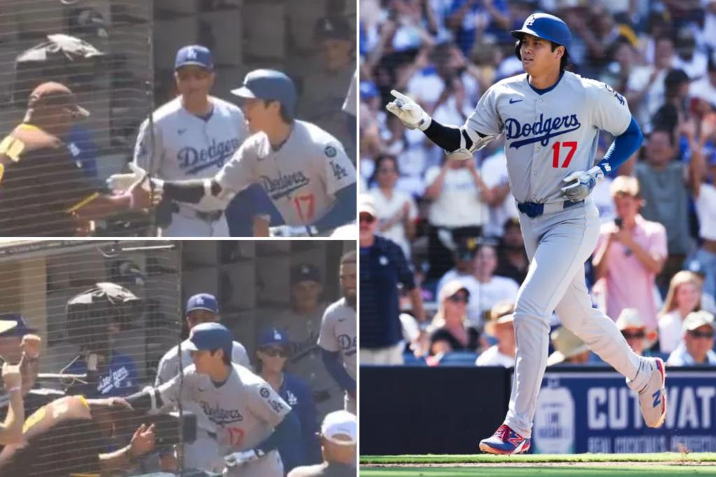 Dodgers' Shohei Ohtani gets hilarious revenge on Padres fan