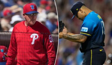 Phillies' Rob Thomson gives up number to new closer Jhoan Duran