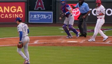 Dodgers' Shohei Ohtani pitches into 5th in return to Angels mound