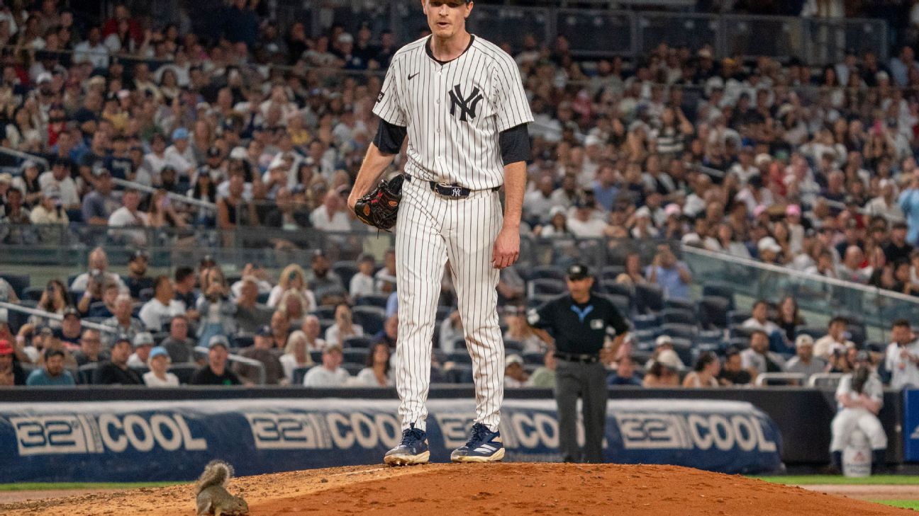 Squirrel runs onto field, briefly delaying Red Sox-Yankees