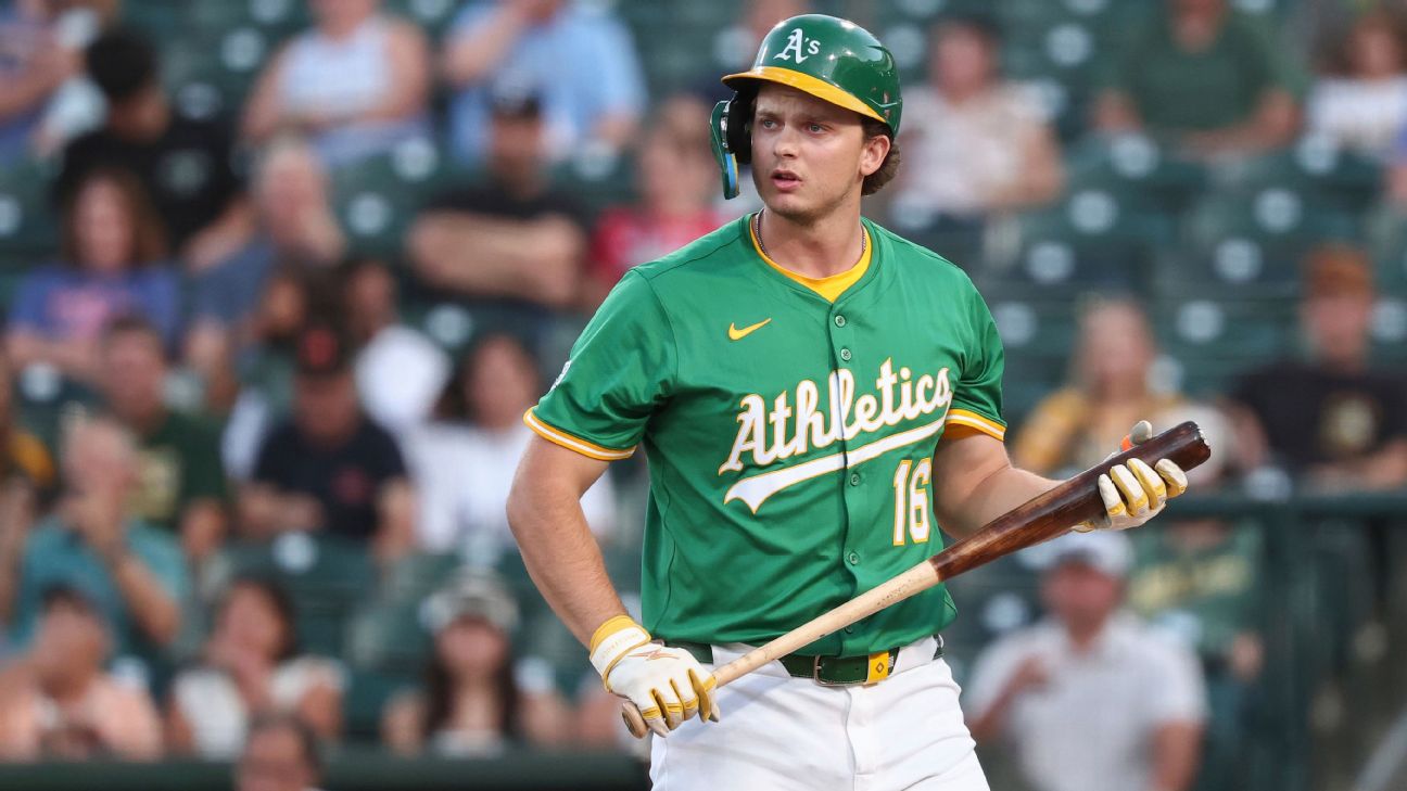 Athletics rookie Kurtz (oblique) day-to-day after 'clean' MRI
