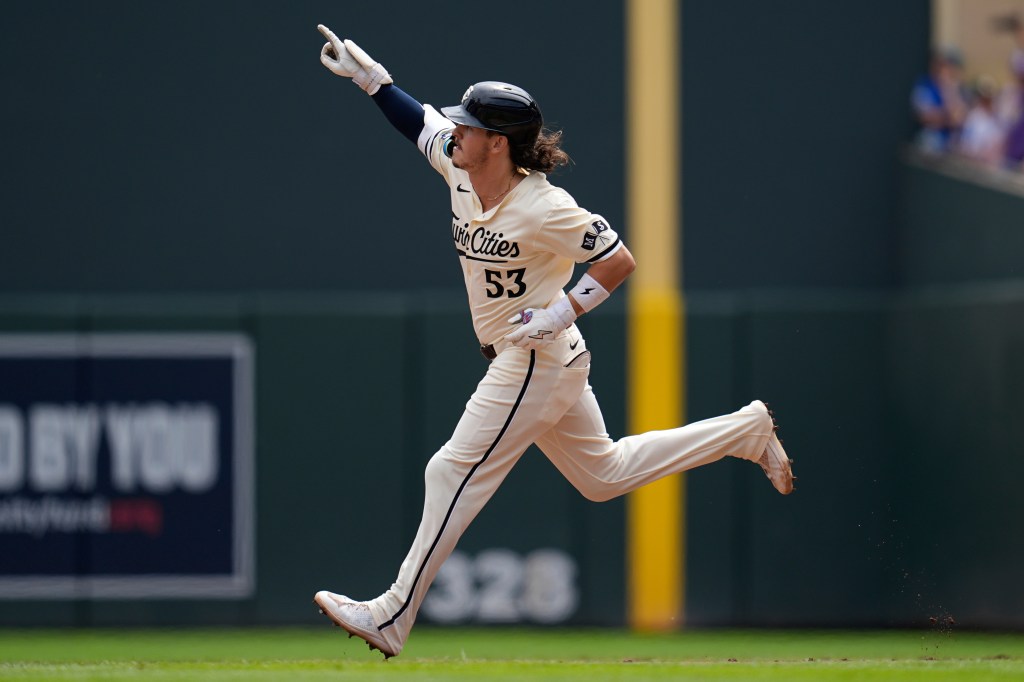 Veteran Ryan Fitzgerald busts out big stick for first MLB hit – Twin Cities