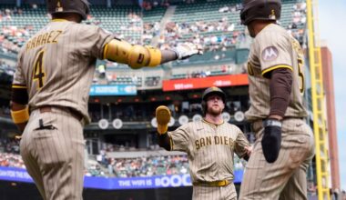 Padres sweep Giants, head to L.A. for first-place showdown