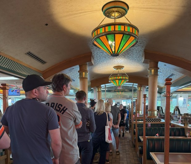 There were long lines at Royal Oak National Coney Island, not for food, but for the opportunity to meet Detroit Tigers legendary catcher Lance Parrish. Photo courtesy of National Coney Island