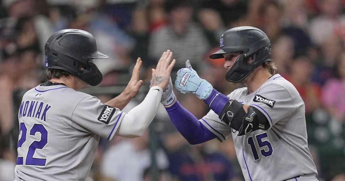 Moniak drives in 3 as Rockies snap 4-game skid with 6-1 win over Astros