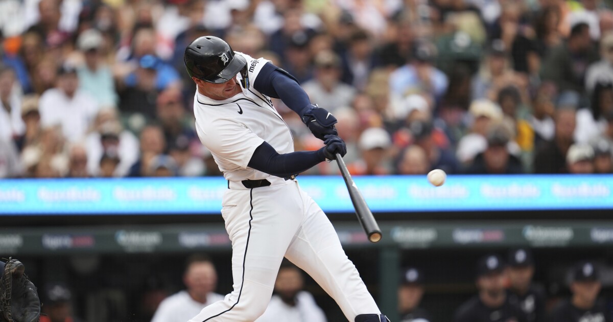 Dillon Dingler triples and doubles as Tigers sweep Astros with 7-2 win