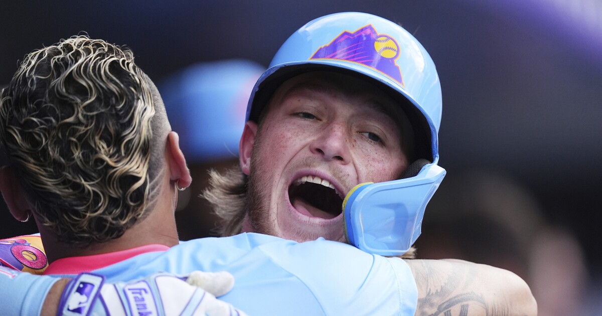 Hunter Goodman homers in the Rockies' 4-3 victory over the Diamondbacks