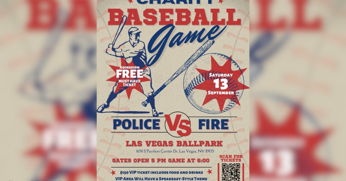 Play ball! LVMPD and LVFD to face off for charity in baseball matchup