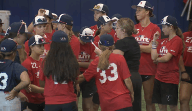 Dozens of young women visit Kansas City for baseball, softball development camp