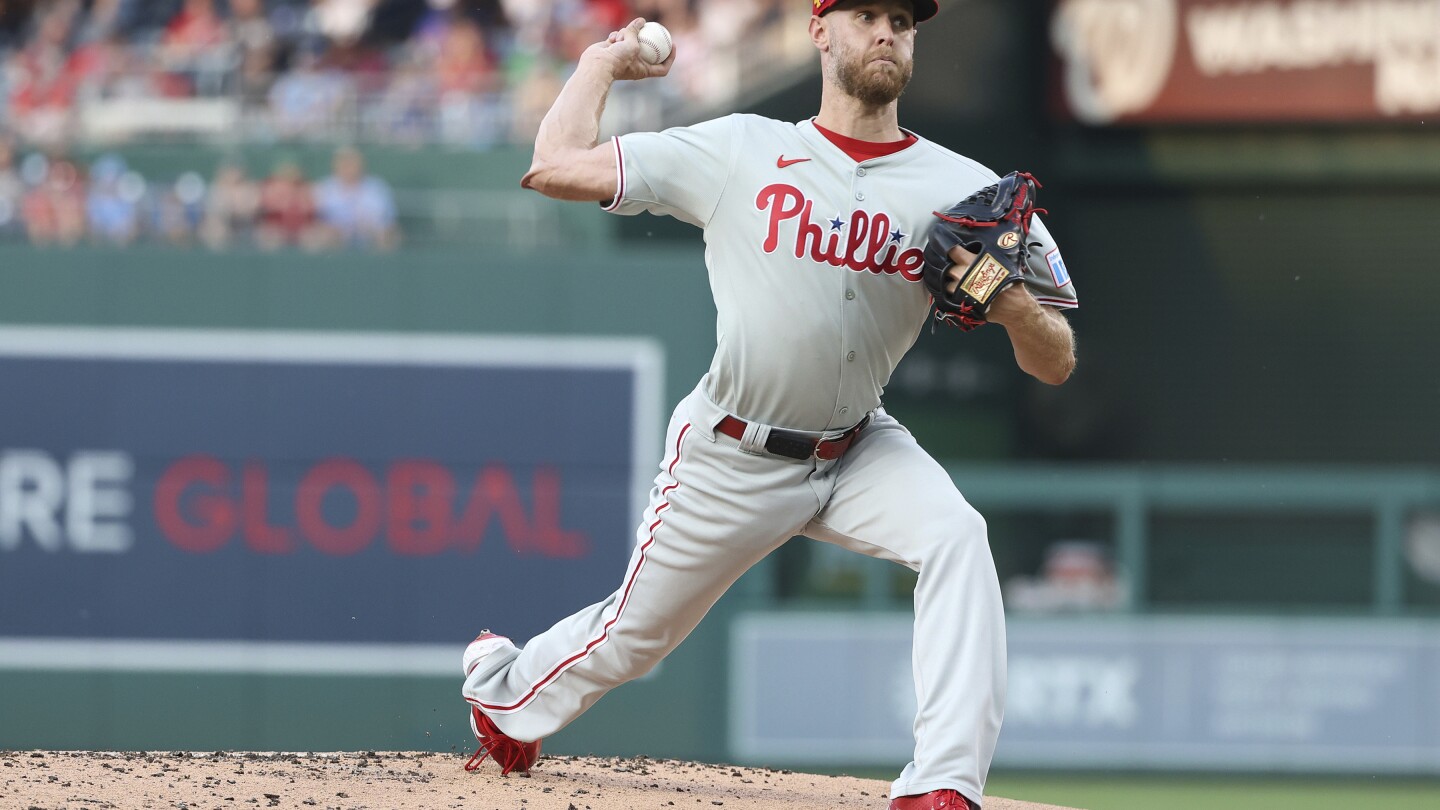 Phillies ace Zack Wheeler diagnosed with blood clot in his right arm