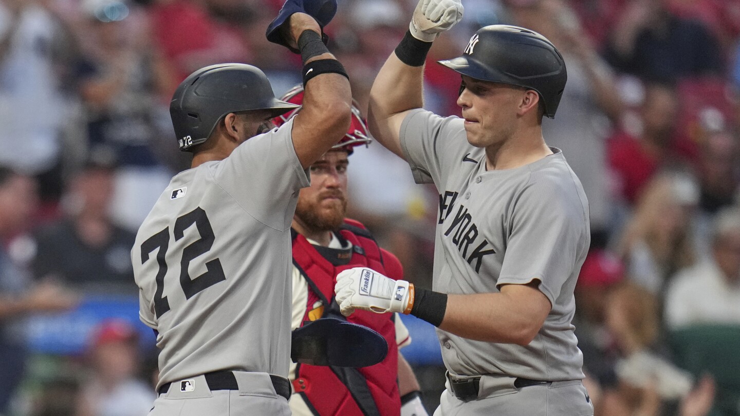 Rice homers and has 7 RBIs as Yankees beat Cardinals 12-8