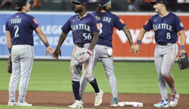Mariners catch Astros in the AL West after beating Baltimore for their 8th straight win