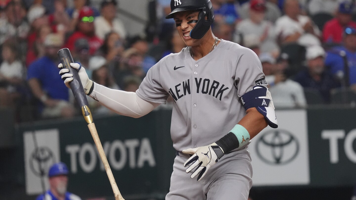 Aaron Judge returns to Yankees' lineup in Texas