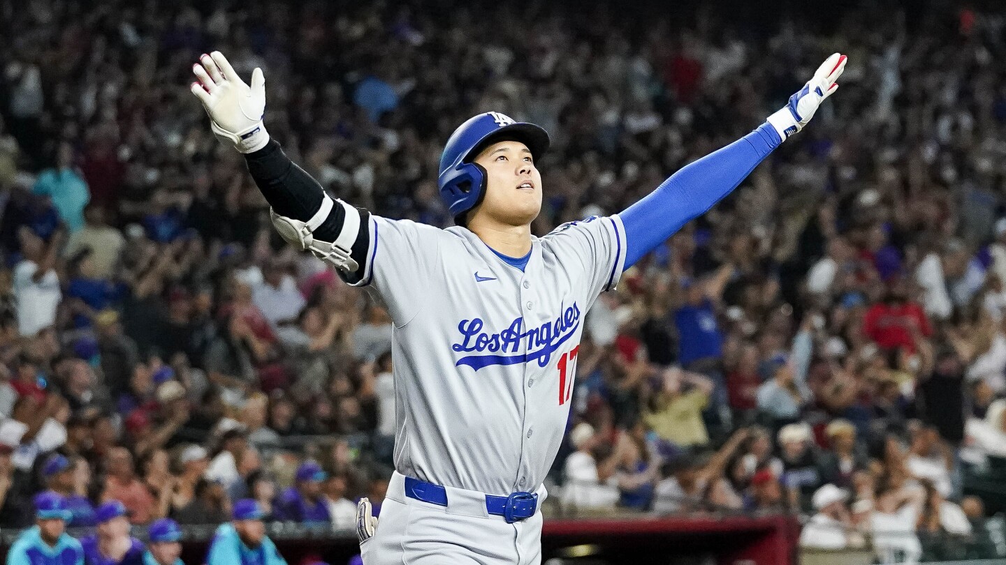 Oh Ohtani! Dodgers star hits 3-run homer in late rally in 14-11 victory over Diamondbacks