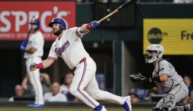 Rangers 1B Jake Burger heading to Texas for tests on sore left wrist, will miss 2 or 3 games