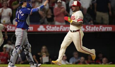 Moncada's clutch hit highlights 4-run rally that lifts Angels over Rangers 8-5