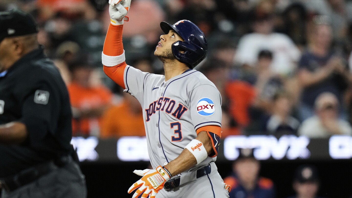 Astros outslug Orioles 10-7 as Jeremy Peña and Christian Walker each hit a 3-run homer