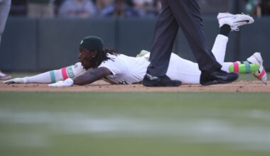 Lawrence Butler of A's hits rare leadoff inside-the-park homer