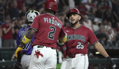 Diamondbacks break franchise record with 9 straight hits in 13-6 win over Rockies