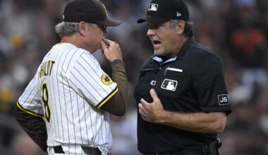 Padres' Bogaerts loses homer on fan interference call, manager Mike Shildt ejected